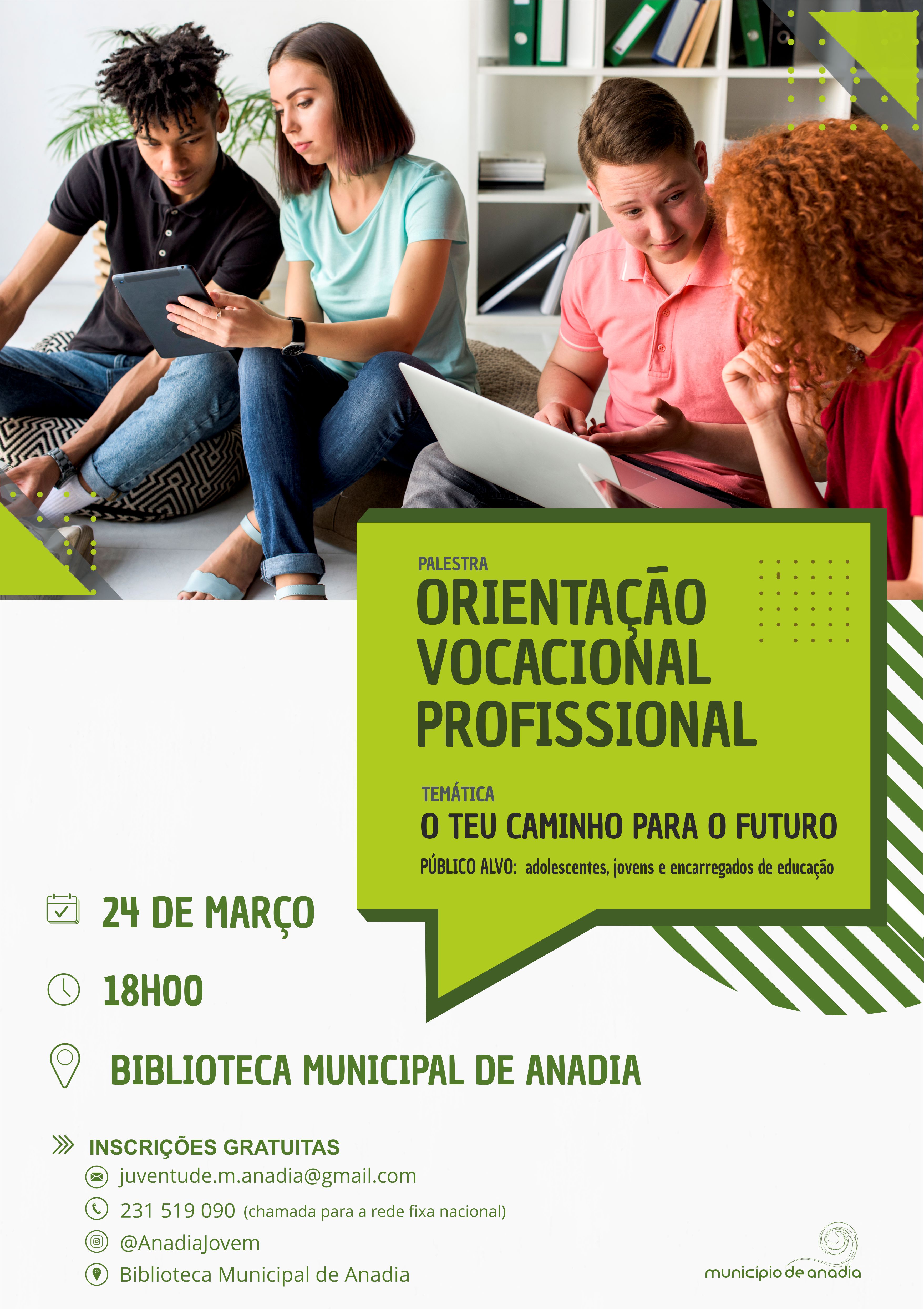 Palestra: "Orientação Vocacional Profissional - O teu caminho para o futuro"